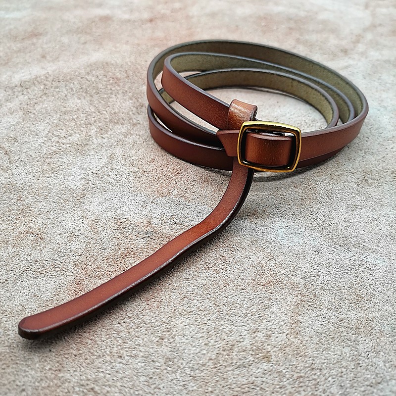 真皮皮带女细腰带女士二层牛皮细带女款简约百搭配服饰打结Tide product详情8