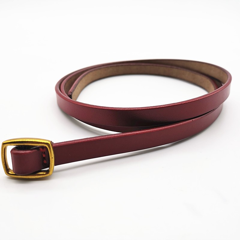 真皮皮带女细腰带女士二层牛皮细带女款简约百搭配服饰打结Tide product详情9