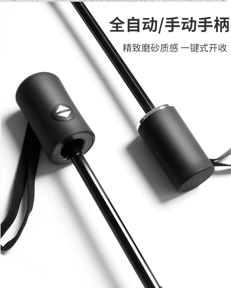 Three-fold dark green manual umbrella, suitable for both sunny and rainy days, student men, sunny girls, simple men's sun protection, black folding women, ins style detail image 4