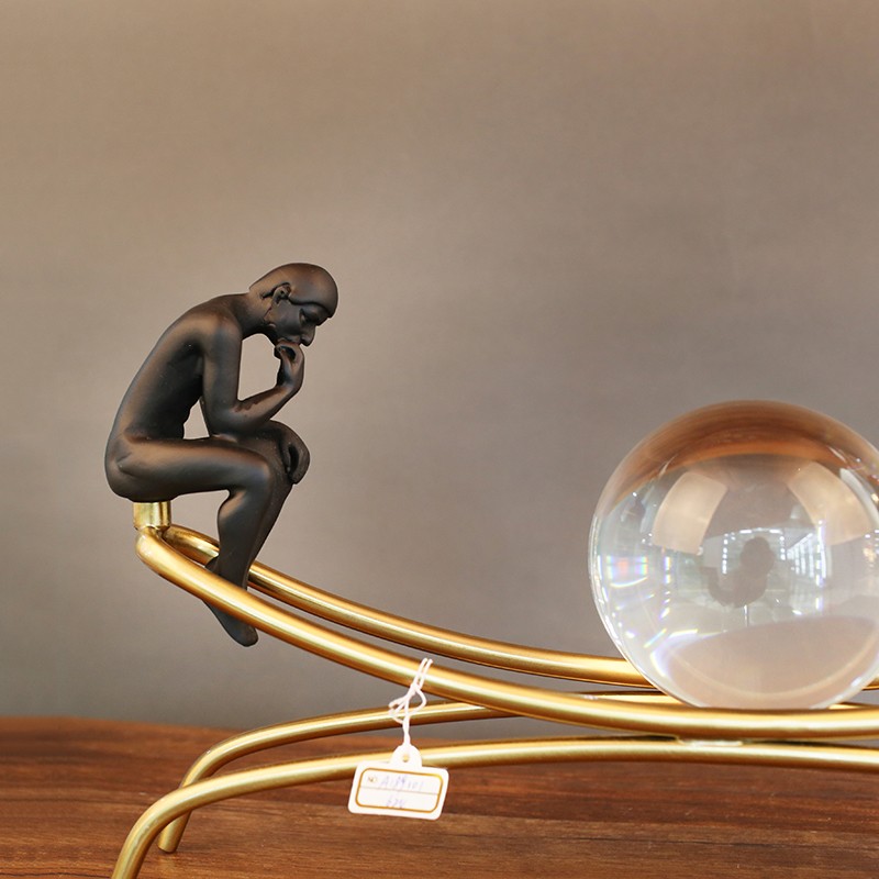 现代 轻奢思考者电视柜 书房摆件 A189101详情图3