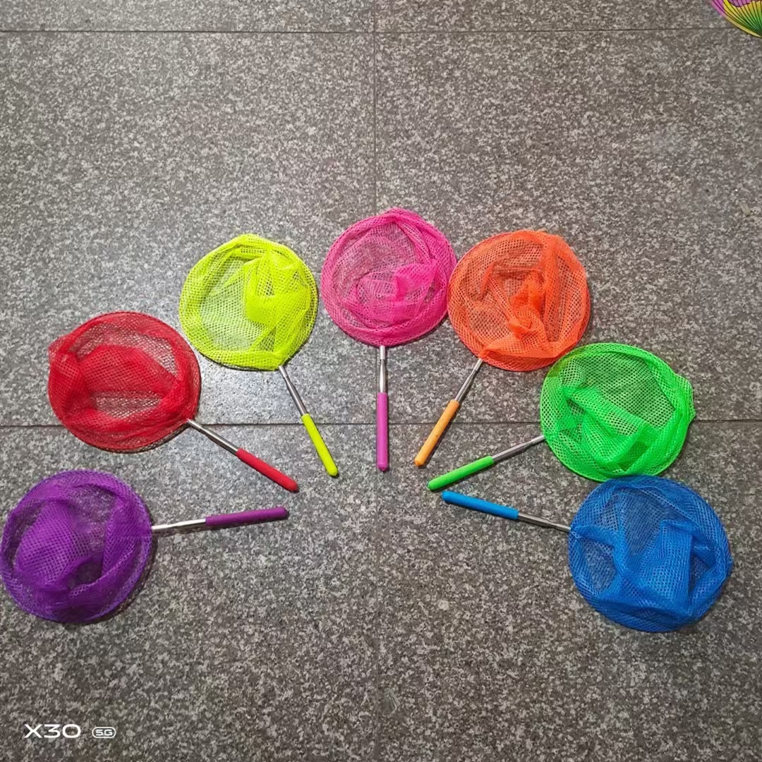 伸缩杆捞鱼网，儿童捞鱼网，