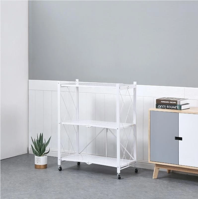 Three-layer non-installation folding storage rack and storage rack detail image 4
