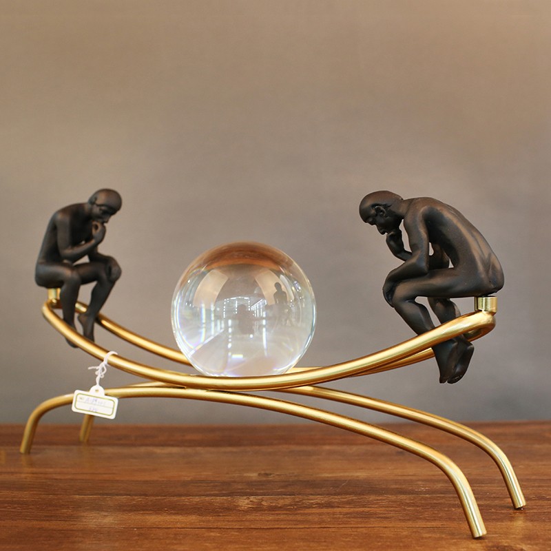 现代 轻奢思考者电视柜 书房摆件 A189101详情图1