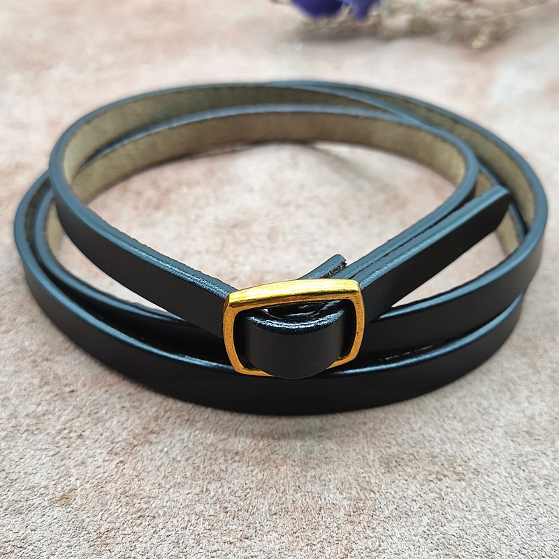 真皮皮带女细腰带女士二层牛皮细带女款简约百搭配服饰打结Tide product详情2