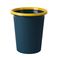 创意简约塑料压圈垃圾桶家用无盖厨房垃圾桶大号垃圾篓分类垃圾桶白底实物图