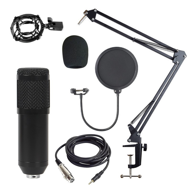 BM800 Microphone V8 Sound Card Live Streaming Set, universal recording microphone for computer and mobile phone BM800-V8 set detail image 6
