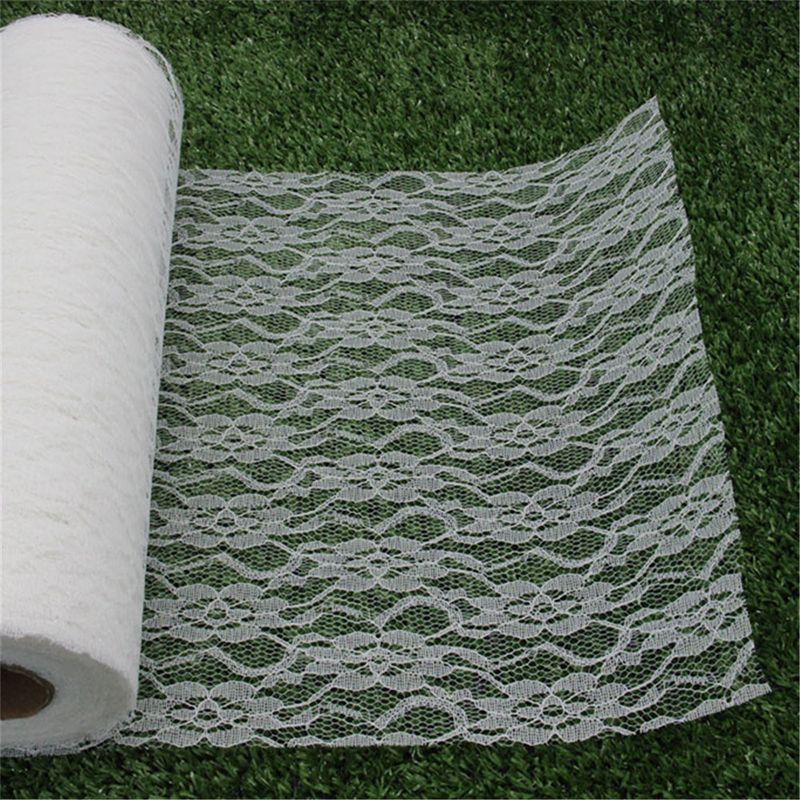 蕾丝卷15CMx22米蕾丝桌旗椅背装饰材料 手工diy布料 婚礼布置用品产品图