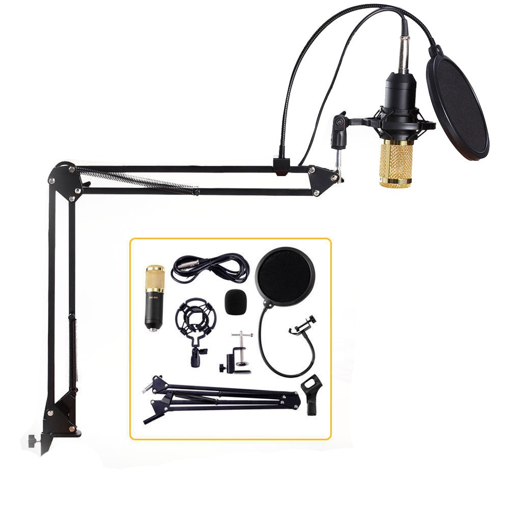 BM800 Microphone V8 Sound Card Live Streaming Set, universal recording microphone for computer and mobile phone BM800-V8 set detail image 10