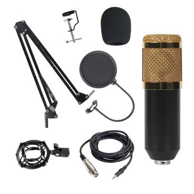 BM800 Microphone V8 Sound Card Live Streaming Set, universal recording microphone for computer and mobile phone BM800-V8 set Specification image