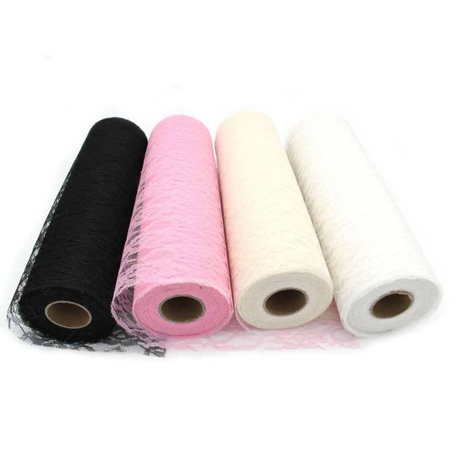 蕾丝卷15CMx22米蕾丝桌旗椅背装饰材料 手工diy布料 婚礼布置用品详情图7