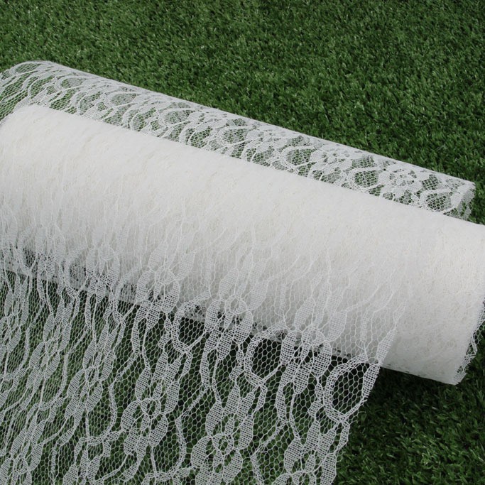 蕾丝卷15CMx22米蕾丝桌旗椅背装饰材料 手工diy布料 婚礼布置用品详情图9