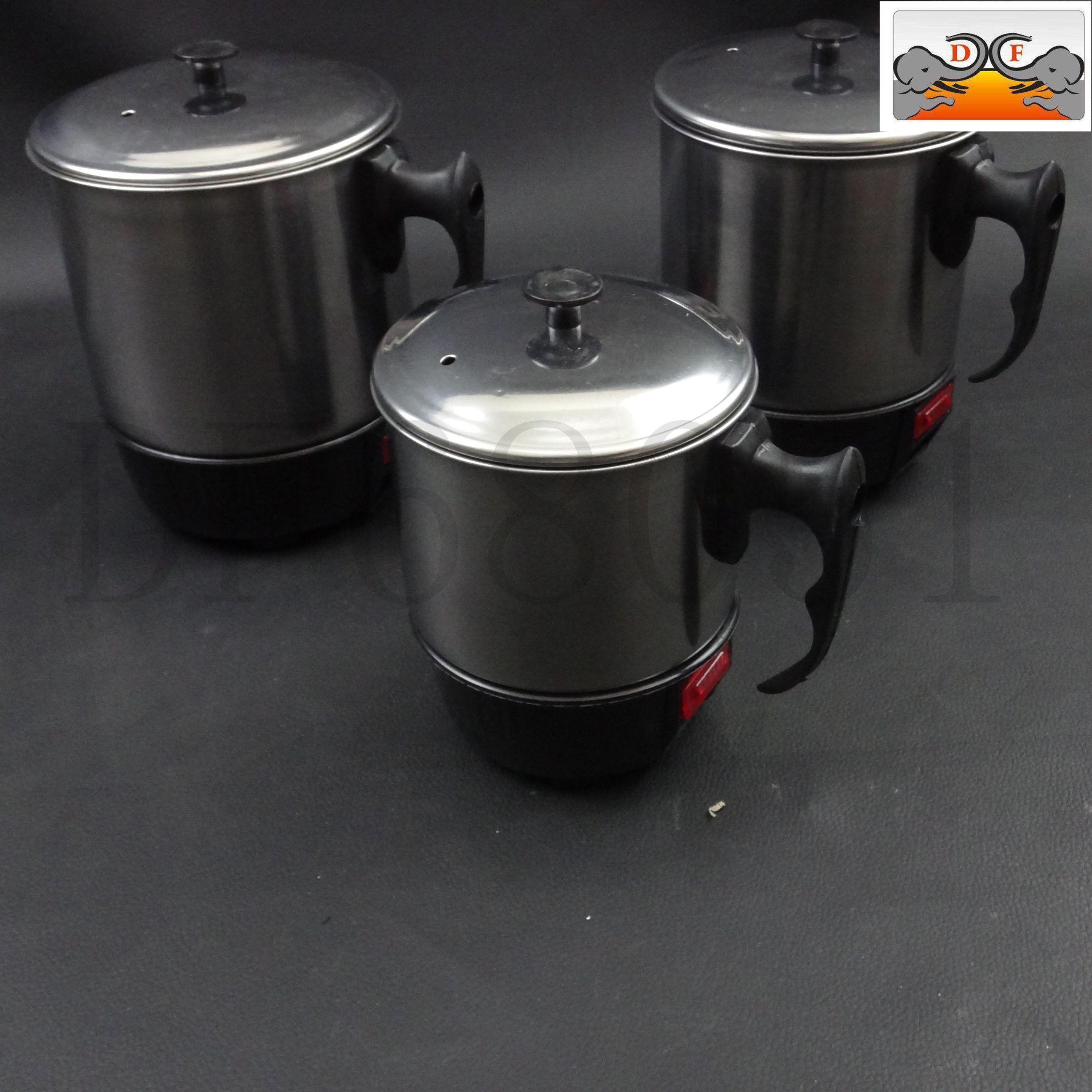 DF68051 Electric cup Portable kettle Multi-functional stainless steel electric cup Student dormitory cup instant noodles pot cup Travel DF Trading House