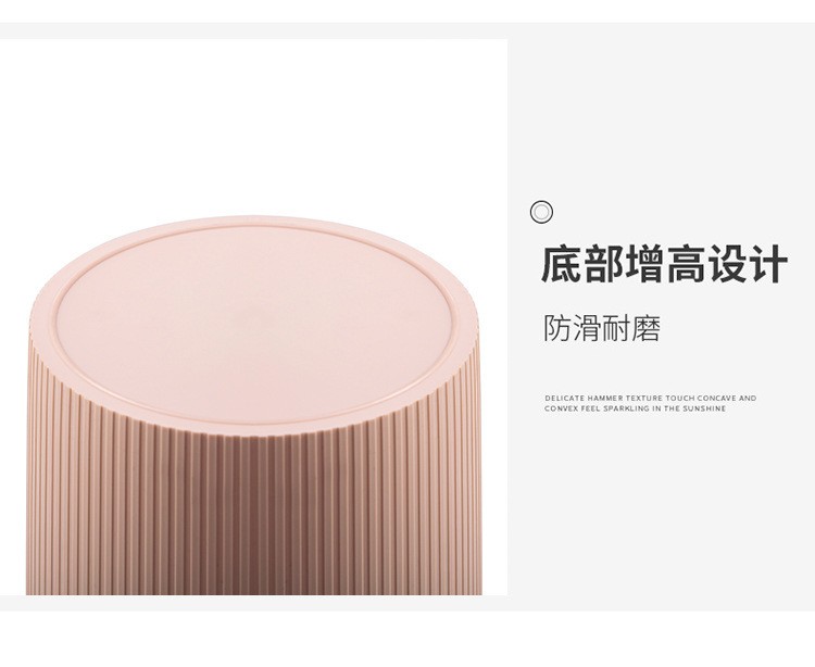 创意简约塑料压圈垃圾桶家用无盖厨房垃圾桶小号垃圾篓分类垃圾桶详情图8