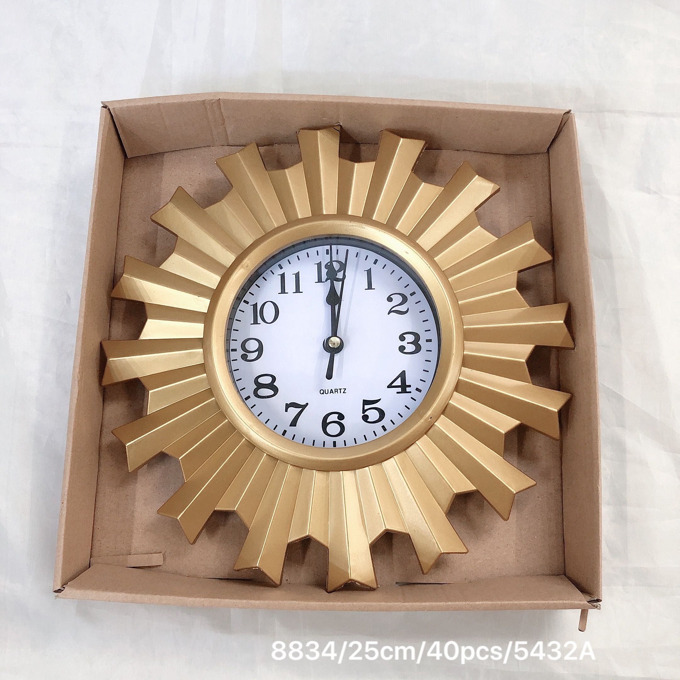 A 25cm wall clock with a retro hollowed-out quartz design for the living room Application Scenario