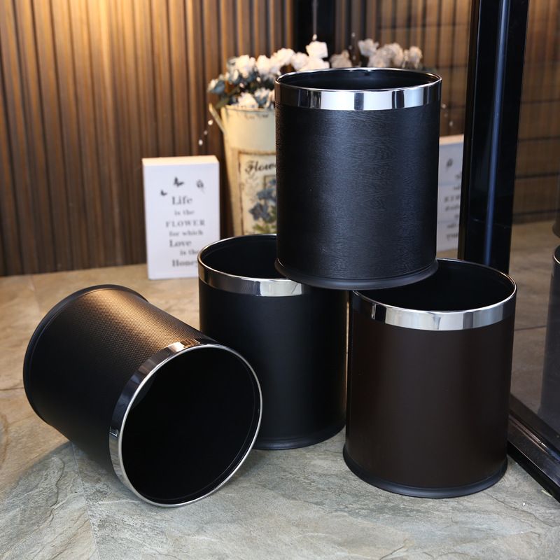 酒店民宿宾馆家居垃圾桶客房厨房卫生间垃圾桶双层塑料垃圾桶可定制LOGO