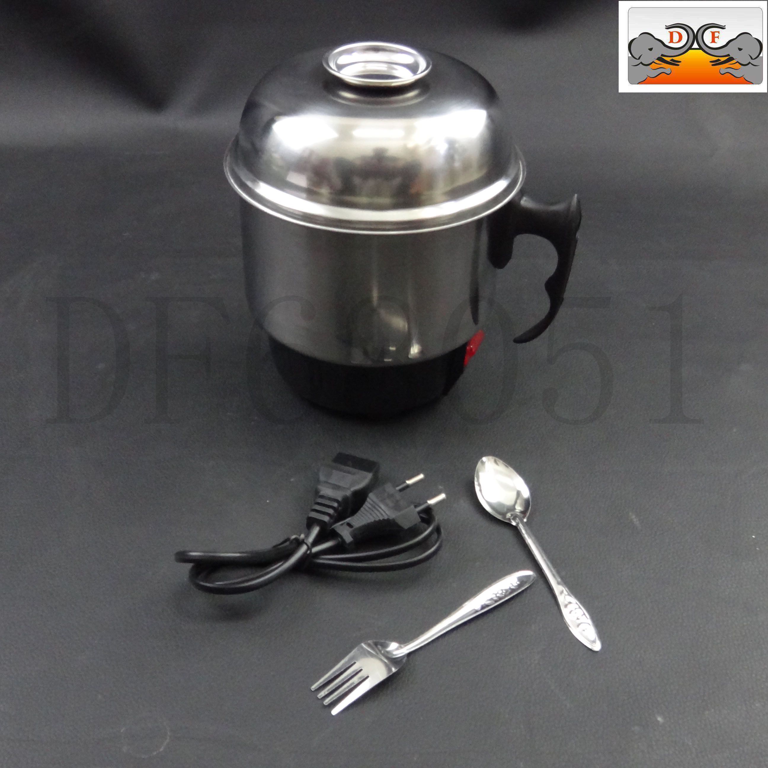DF68051 Dry-proof noodle pot Portable kettle Multi-functional stainless steel electric cup Student dormitory cup instant noodles pot cup travel plug-in cup DF Trading House