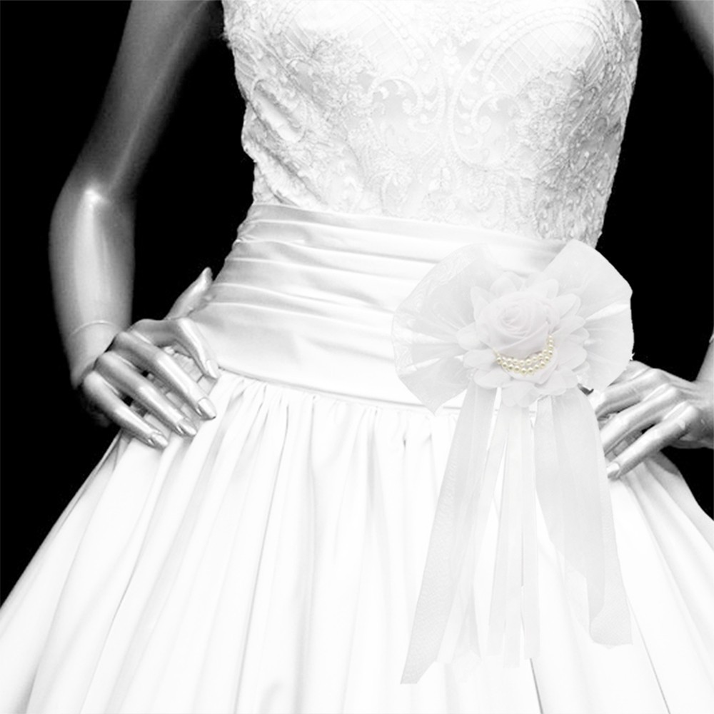 婚车装饰 节日派对装饰 汽车装饰蝴蝶结 椅子后背装饰胸花 大号详情图4