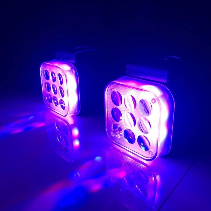 Motorcycle LED spotlights, ultra-bright and flashing strong light, electric vehicle and tricycle headlights, 12V, 60V, 72V street lamps Specification drawing