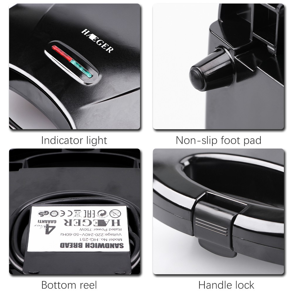 European multi-functional grilling and baking machine, cute sandwich maker R.251 detail image 4
