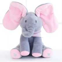 大象公仔毛绒玩具偶唱歌电动音乐儿童安抚公仔玩具