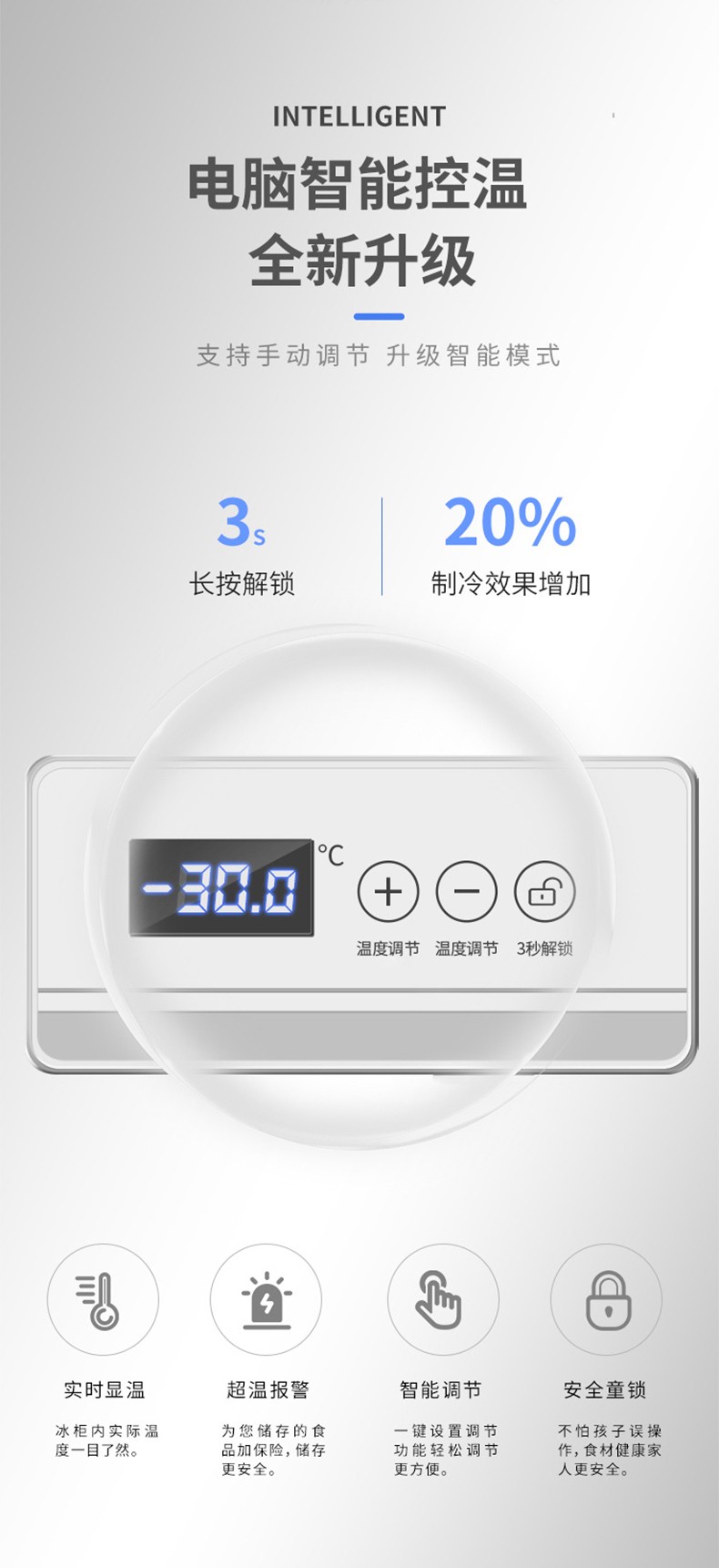 速冻卧式冰箱冷柜大冰柜详情图5