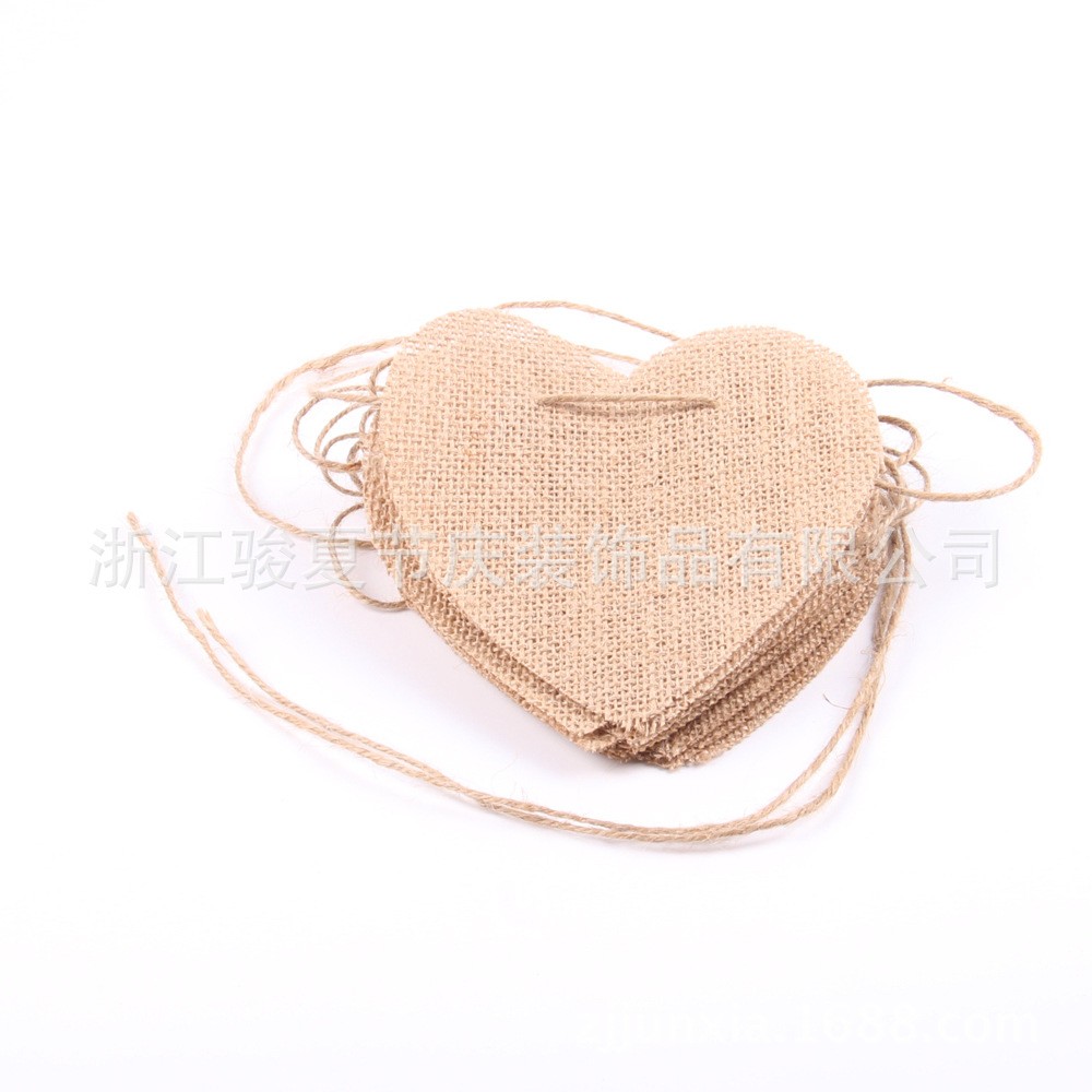 骏夏 diy手工辅料 欧美节日宴会圣诞婚庆派对装饰爱心片串旗详情图5
