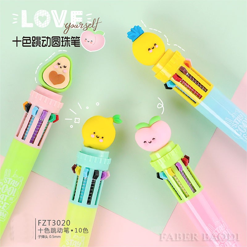 مجموعة Yuhuhui Babbody الفاكهة على 10 أقلام بلون detail image 6