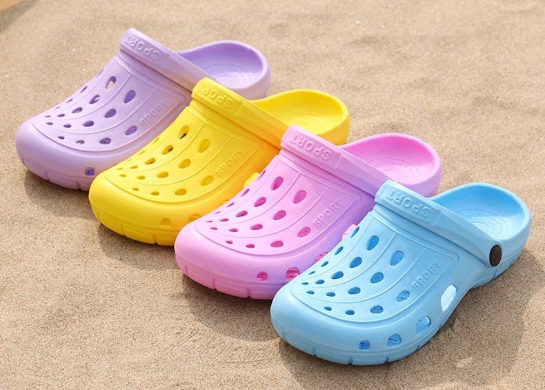 新款夏天女情侣软底EVA花园鞋包头洞洞鞋沙滩凉鞋现货批发支持定做详情图1