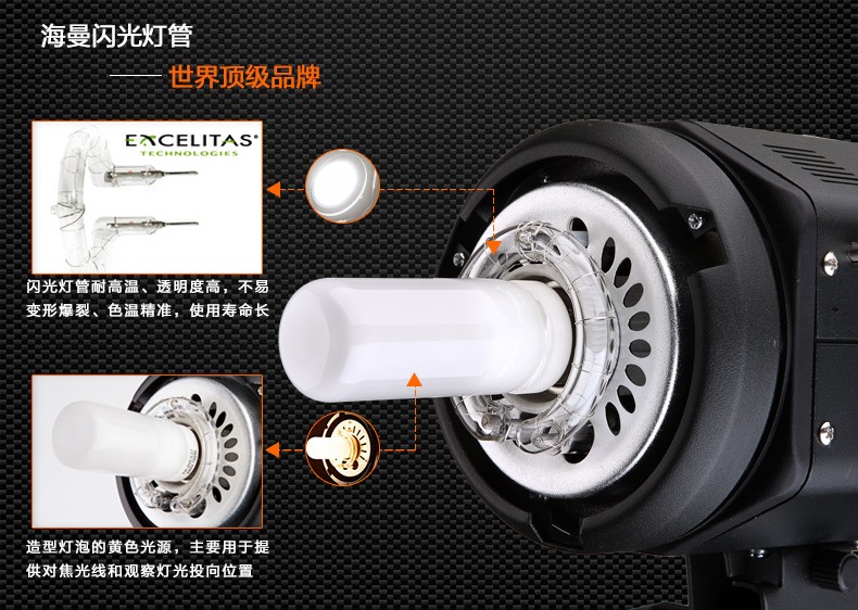 Hailiou HE-300W studio fill light, photography light, Taobao clothing shooting and photography light, studio detail image 5