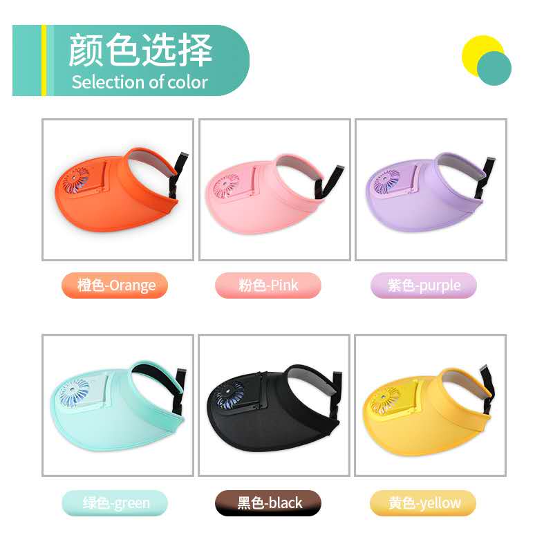 Sun-protective fan cap