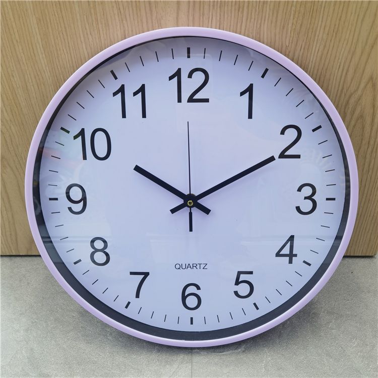 35 cm modern home decoration wall clock, multi-color high-quality plastic frame, silent large wall clock for living room and bedroom Specification image