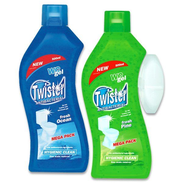 捷克进口Twister WC卫生间马桶洁厕凝胶清洁带松木香味500ml产品图