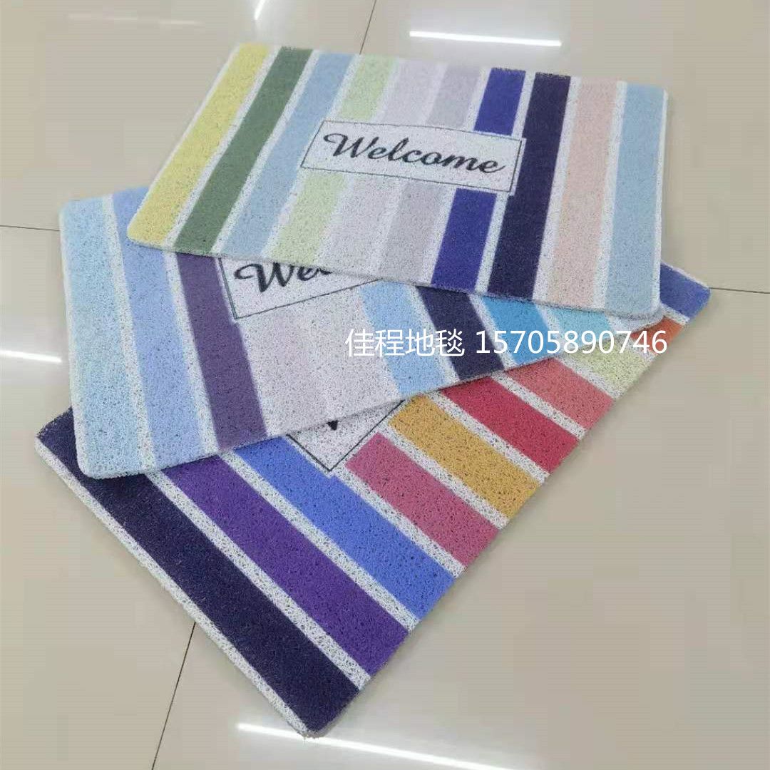 New 3D high-definition vertical pattern spray-painted indy mat, rainbow print anti-slip mat, foot mat, silk ring door mat, PVC anti-slip foot mat full figure