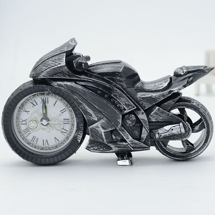 公司办公礼品趣味家居装饰闹钟批发欧式复古套装摩托车模型产品图