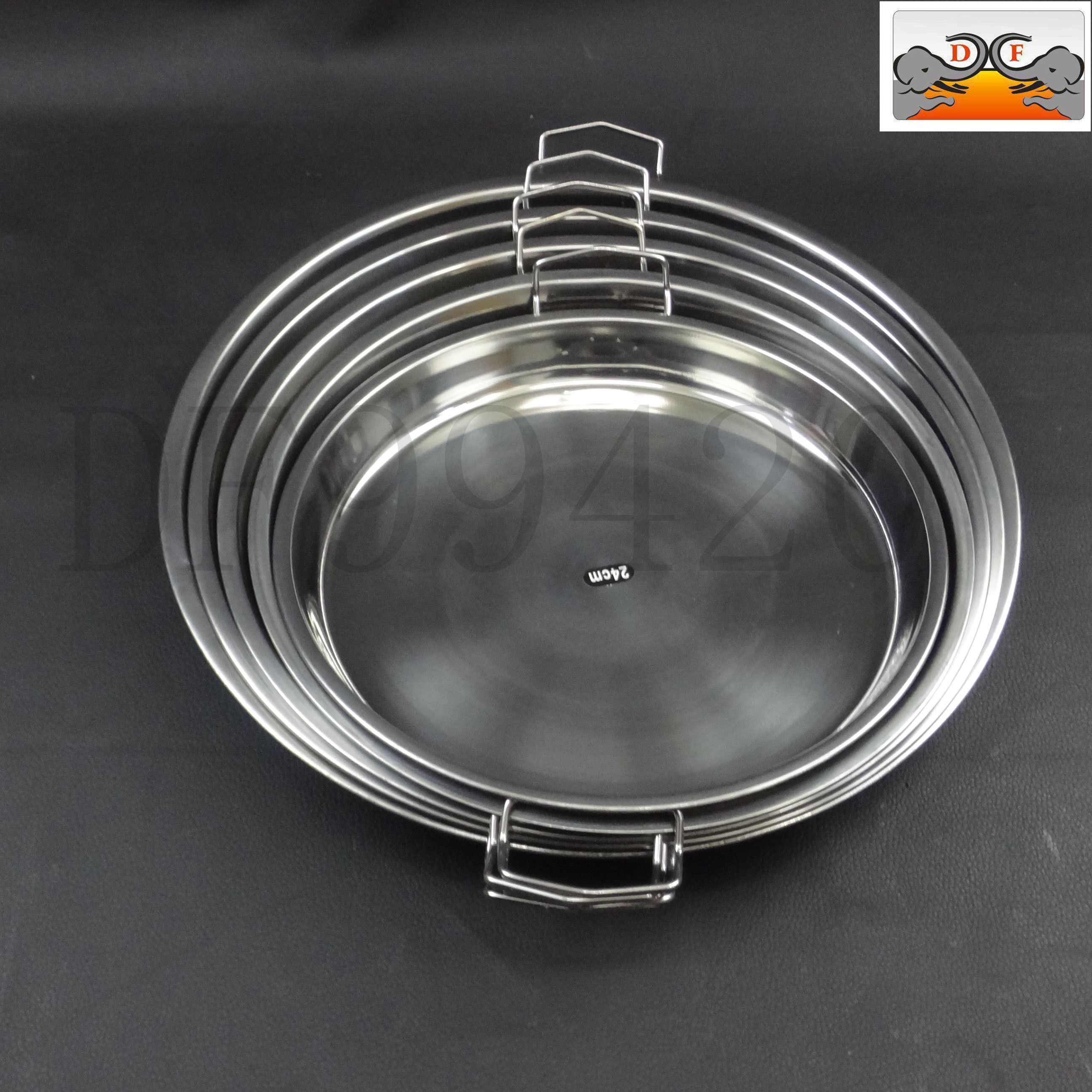 DF99420 Lug plate Stainless steel lug plate for household steamed cold leather gong Gong disc surface Pirolo Kitchen stainless steel lug plate DF Trading House