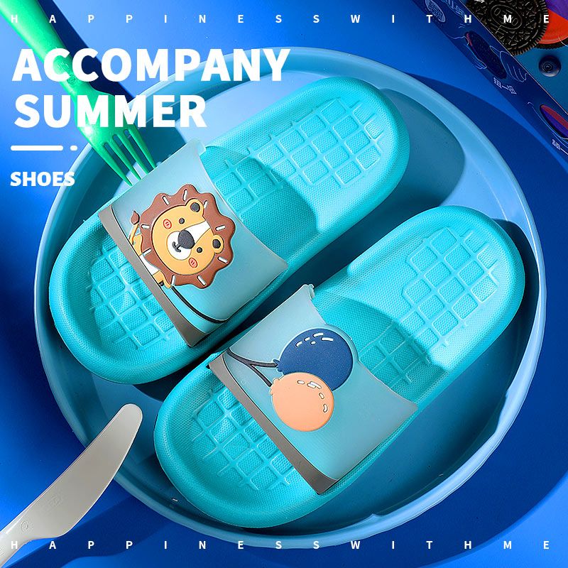 Niños adorables dibujos animados cool slippers verano antideslizante slippers para niños casa baño baño para padres uso interior y exterior Item Picture