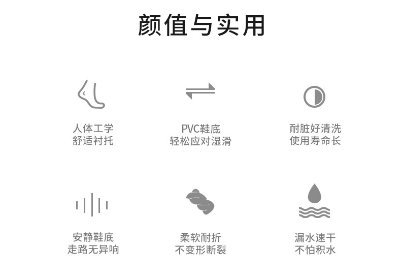 流氓兔夏季家用凉拖鞋漏水速干女镂空防臭软底浴室洗澡冲凉防滑男详情图2