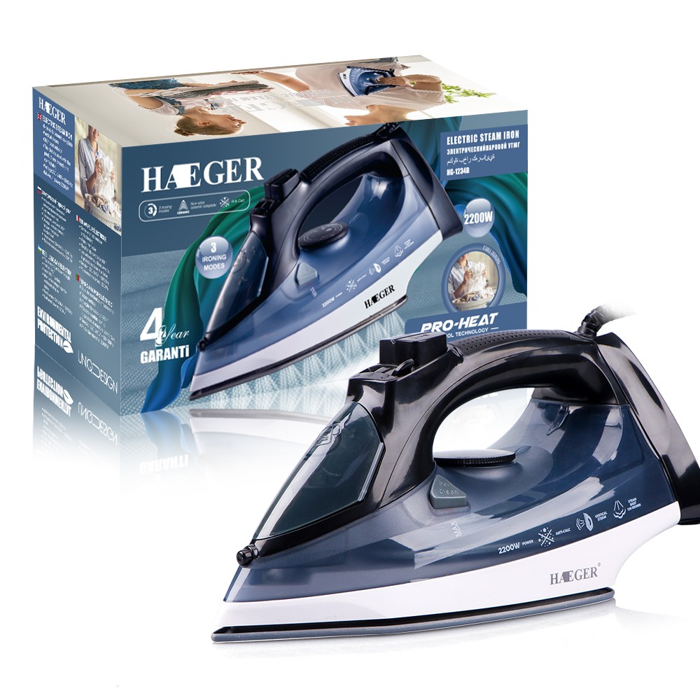 RAF European and American standard cross-border household steam iron, handheld hanging electric iron with wire, dry and wet dual-purpose, 2200W detail image 7