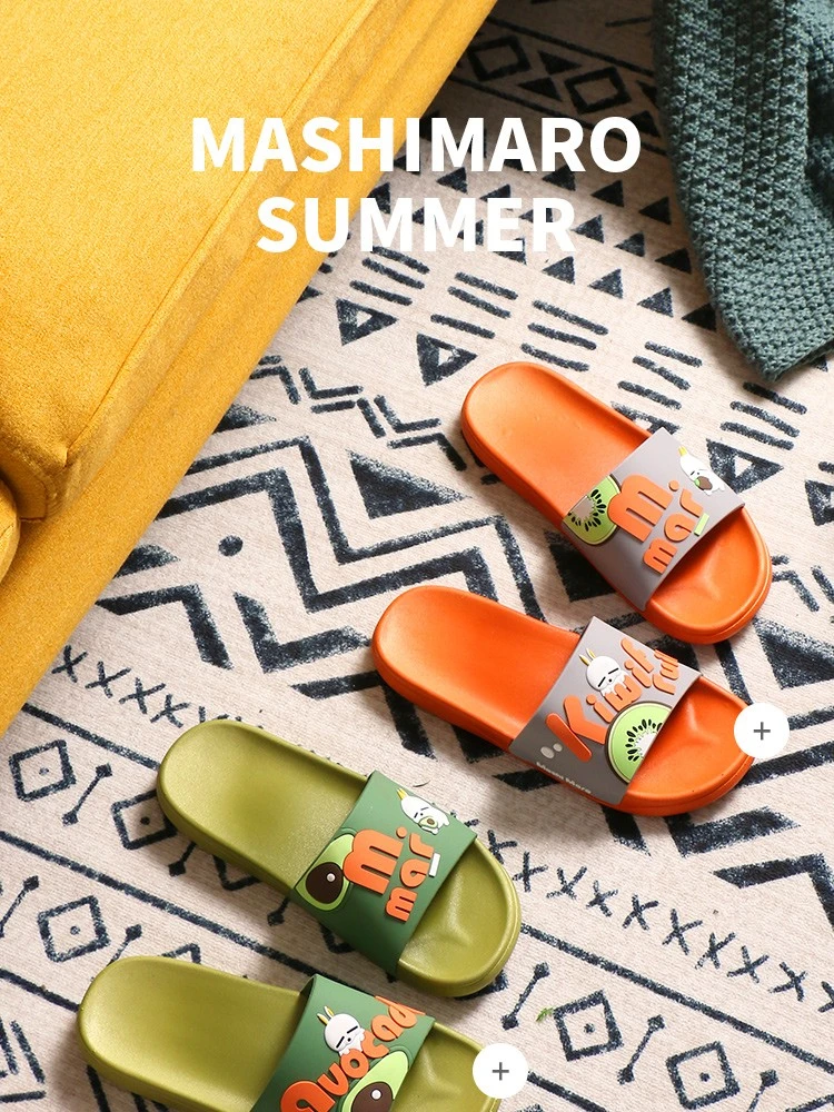 Anti-slip cartoon children's cooling slippers for indoor bathroom bathing at home detail image 1