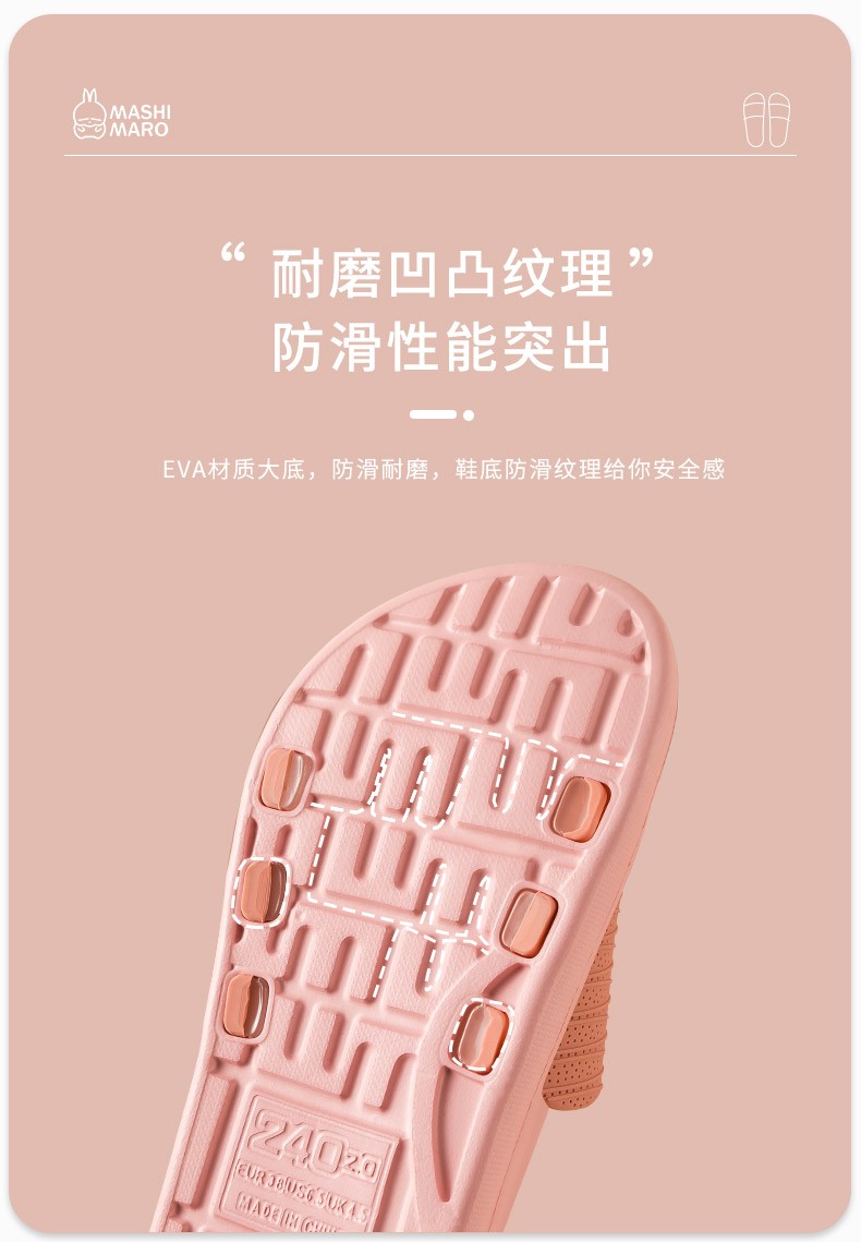 Rogue bunny cool slippers hombres verano fuera de casa antideslizante interior casa baño 2021 nuevo pareja slippers mujeres detail image 7