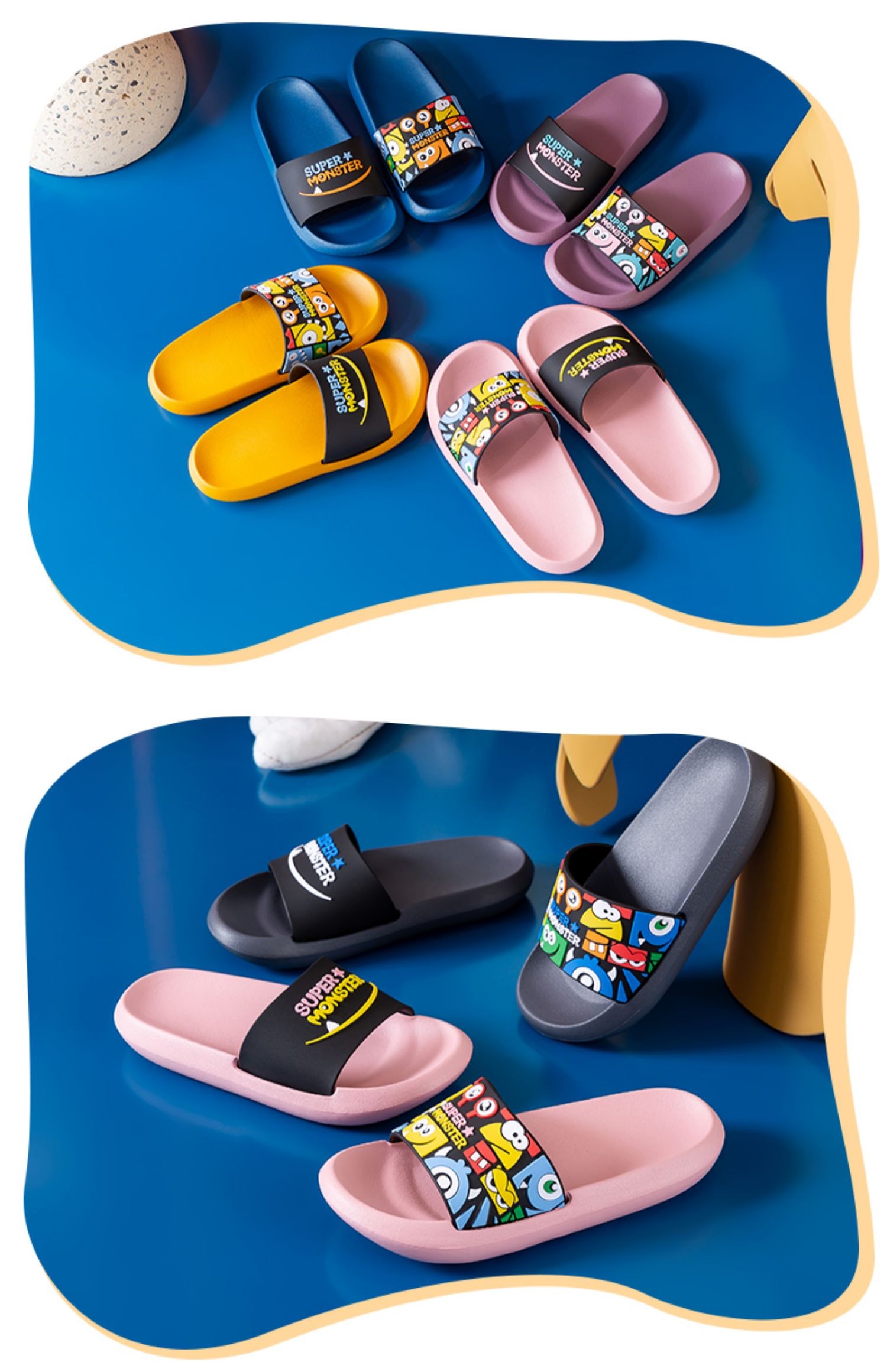 Outdoor slippers for home use, women in summer; indoor, home, bathroom, anti-slip, bathing, couples, children, cooling slippers for men in summer detail image 16