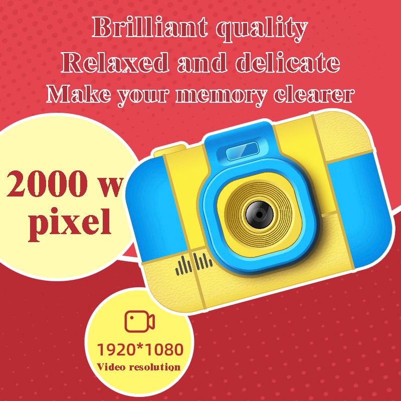 L1 Cross-border Children Digital Camera 20 million before and after Double Camera 2.4- Inch screen toy camera gift manufacturers wholesale thumbnail