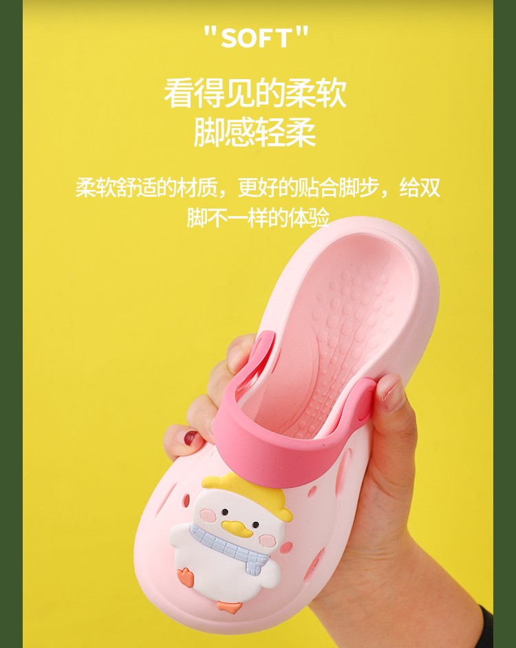 Niños crocs verano niños interior antideslizante bolsa cabeza cool slip hombres y mujeres niños bebé niños dibujos animados slippers nuevo estilo detail image 4