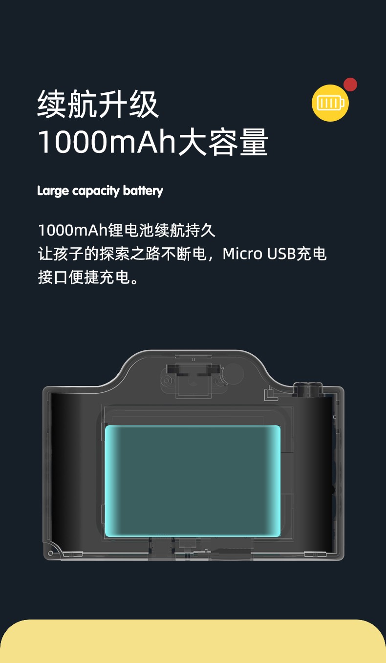 C4跨境新款触屏wifi双摄赛车款儿童照相机3寸屏防摔4800W数码宝批发详情12