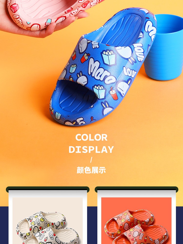 Rogue bunny kids slippers verano interior antideslizante baño suela suave para niños niños niños niñas bebé zapatillas frescas detail image 4