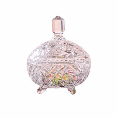 European-style candy jars, glass candy jars, candy cups, storage jars, snack jars, covered glass jars, wedding ornaments, sunflower candy jars