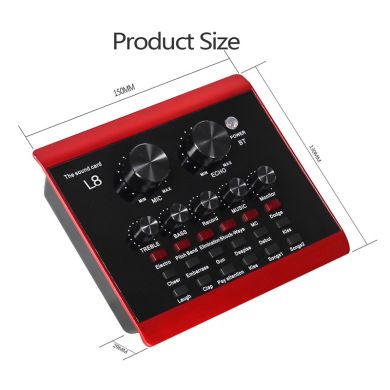 Sound card set live streaming equipment L8 Douyin Kuaishou Quanmin KTV mobile live streaming Sound card Cross-border exclusive supply Item Picture