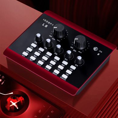 Sound card set live broadcast equipment L8 Douyin Kuaishou national K song mobile phone live sound card for cross-border