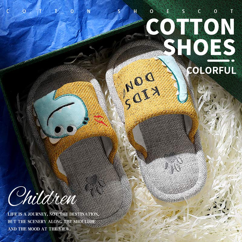 Anti-slip linen and cotton slippers for spring and autumn, indoor slippers for boys, girls and babies, new summer style Application Scenario