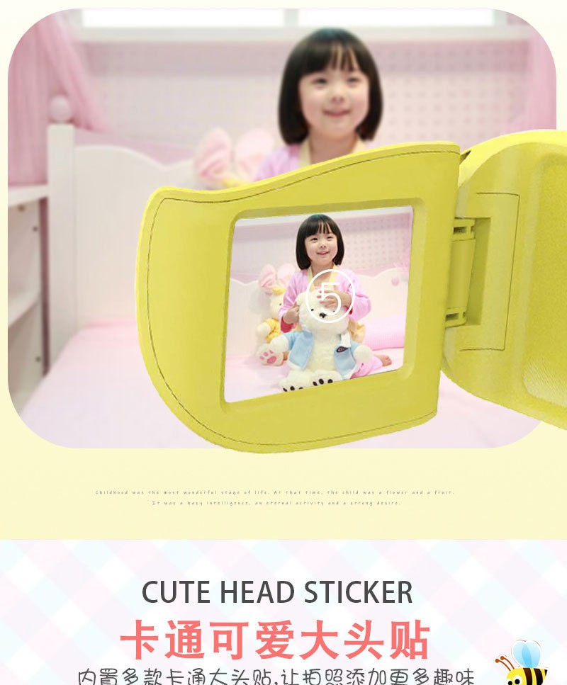 A100DVD儿童数码相机卡通高清拍照卡通男女孩玩具照相机跨境批发详情图4